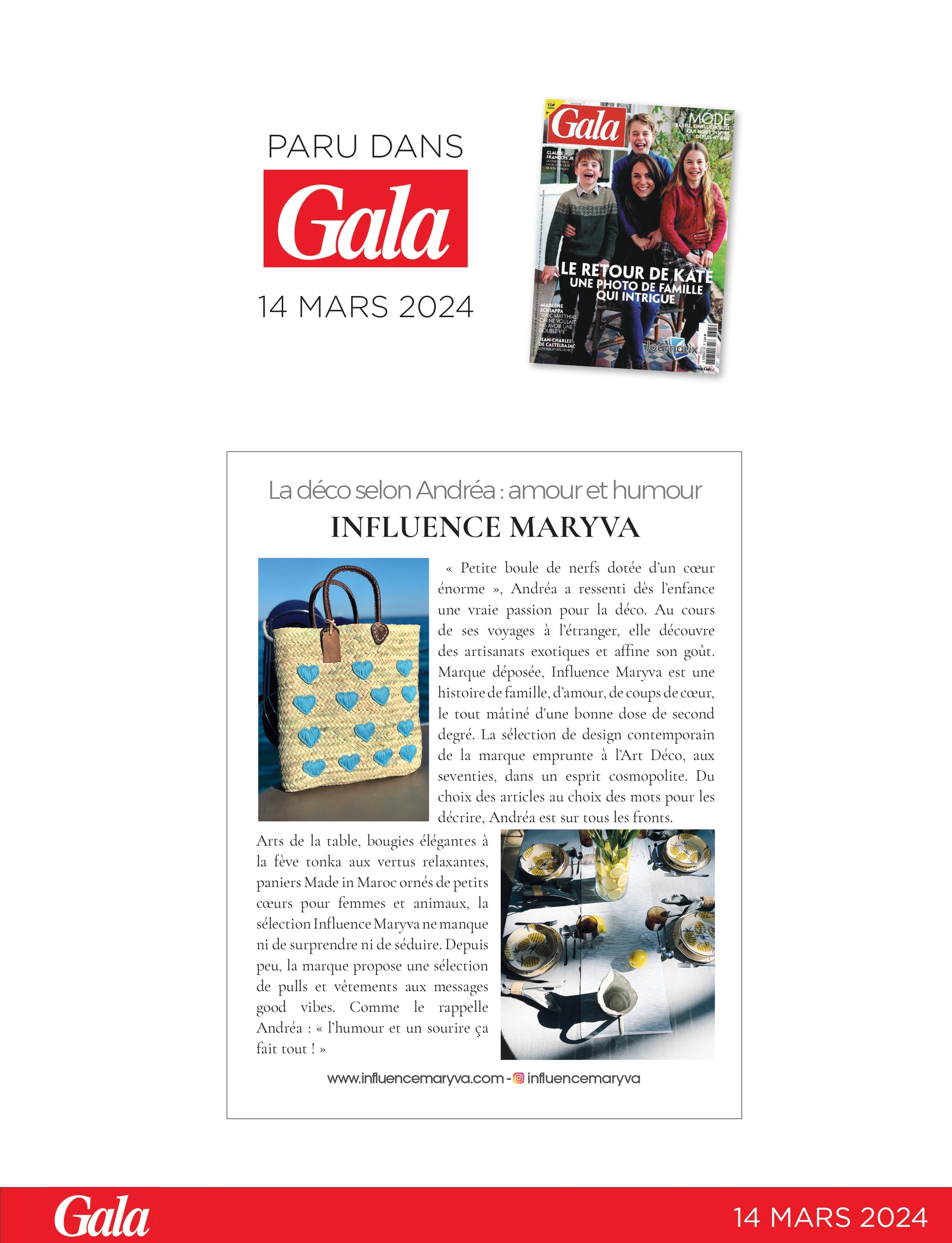 INFLUENCE MARYVA SELON GALA