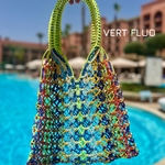 Sac filet vert fluo