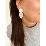 Boucles doreilles avec coeur pailleté, idée de boucles doreilles pour les fêtes