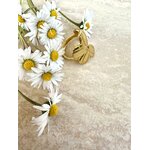 Bague en forme de fleur en acier inoxydable réglable pas cher