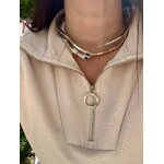Collier en forme de serpent en acier inoxydable doré et argenté, collier original pas cher et avec une livraison rapide