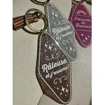 Porte clés à paillettes et à message drôle