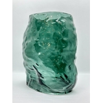Vase vert efefet gondolé, idée cadeau à offrir, déco pas cher et livraison rapide, vase design et contemporain,