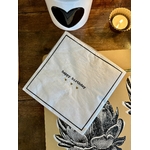 Serviette en papier pour un anniversaire, pour une petite fille pour une ado avec. Serviette en papier blanche et doré, serviette en papier avec des petits coeur dorés
