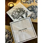 Serviette de table en papier pour un anniversaire pour une petite fille, thème doré et paillette