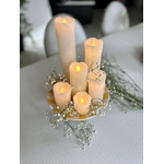 bougie en vrai cire à pile LED lot de 6