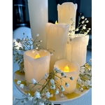 bougie en vrai cire à pile LED lot de 6