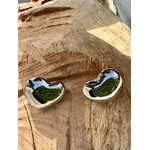 boucle d'oreille coeur couleur argent , cadeau pas cher à offrir pour la fête des mères, cadeau pas cher, idée cadeau pas cher pour sa maman