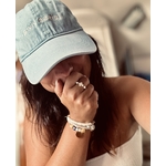 casquette broderie laisse vivre bleu casquette influence maryva positive vives