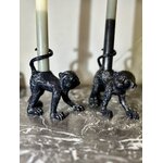 Bougeoir en forme de singe noir à offrir décoration contemporaine et pas vue objet de décoration stylé à offrir