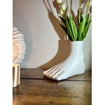 Vase original à offrir en cadeau, idée de vase blanc en forme de fesse, de seins