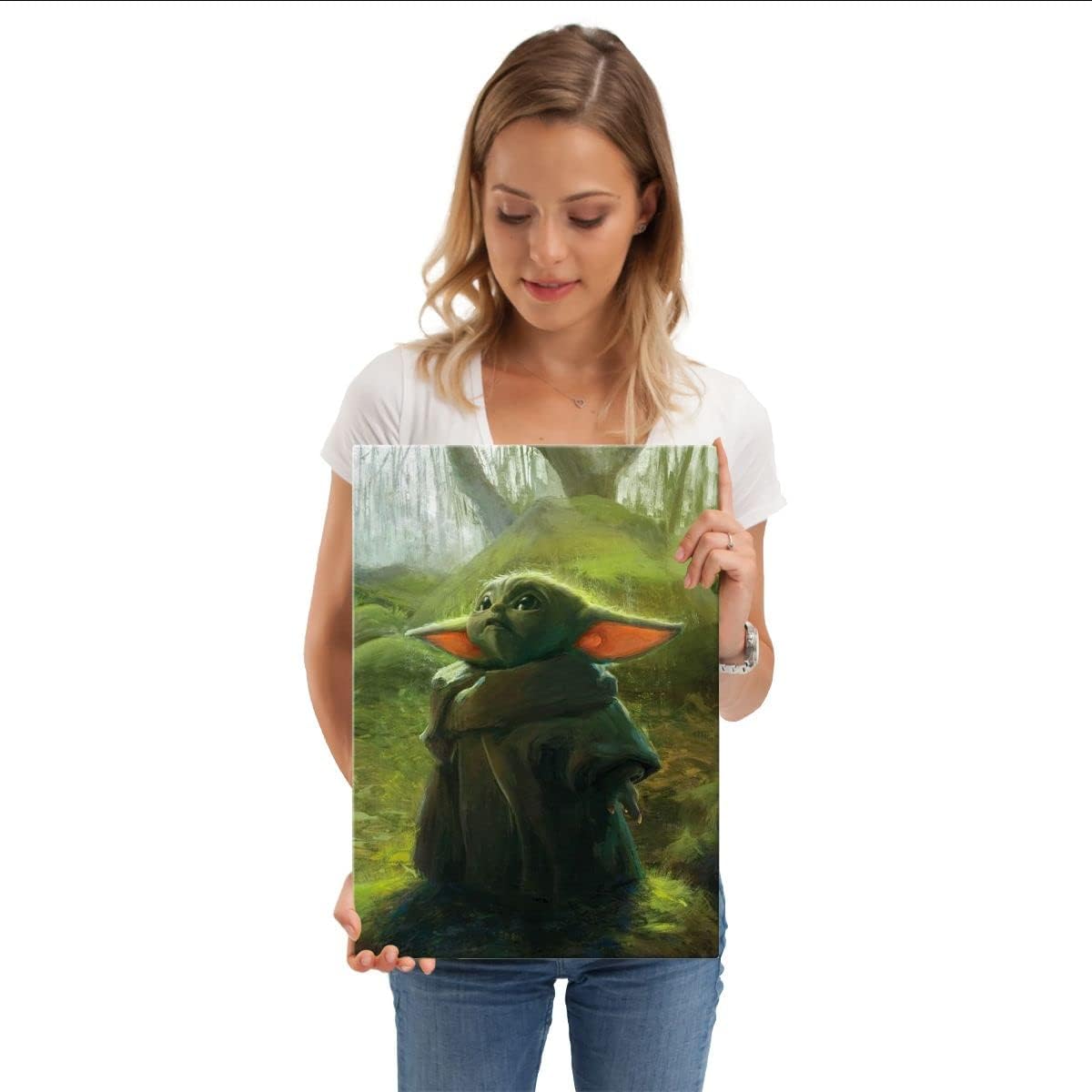 Displate - Poster en Métal - Monté sur Aimant - Star Wars - Yoda - Taille M  - 32x45cm : : Cuisine et Maison