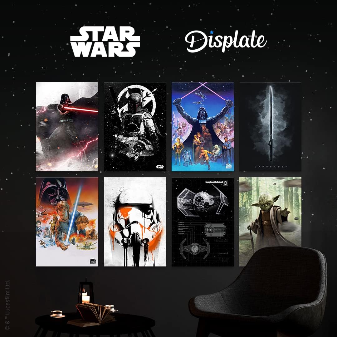 Poster en Métal Displate Monté sur Aimant Star Wars The Force