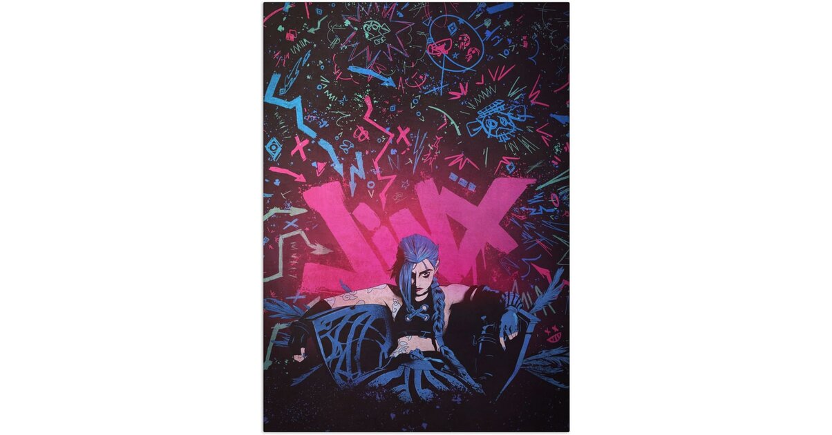 Displate Arcane Métallique Magnétique I am Jinx Poster