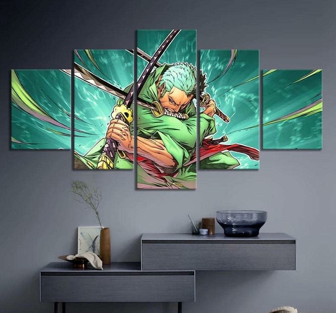Tableau One Piece Roronoa Zoro Cadre Toile main image 0