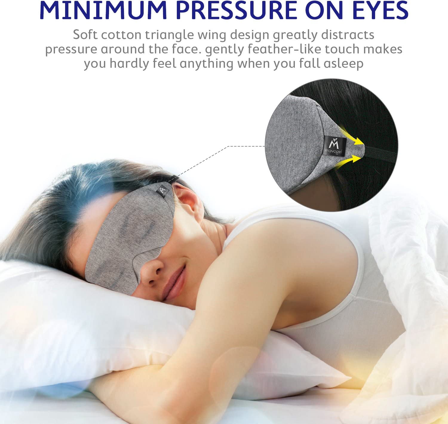 Mavogel Masque de Sommeil - Pression Minimum Sur Vos Yeux