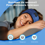 LC-dolida Bandeau de Sommeil - Doux, Respirant et Souple, Idéal pour Dormeurs Latéraux