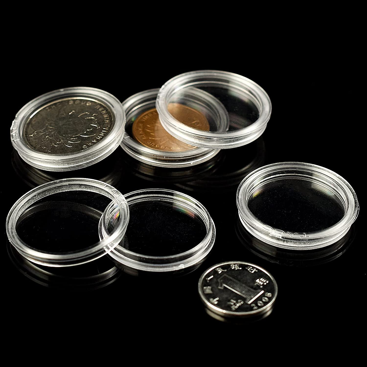 Set De 10 Capsule De Rangement Pour Pièce De Collection De 21 à 38mm En ...