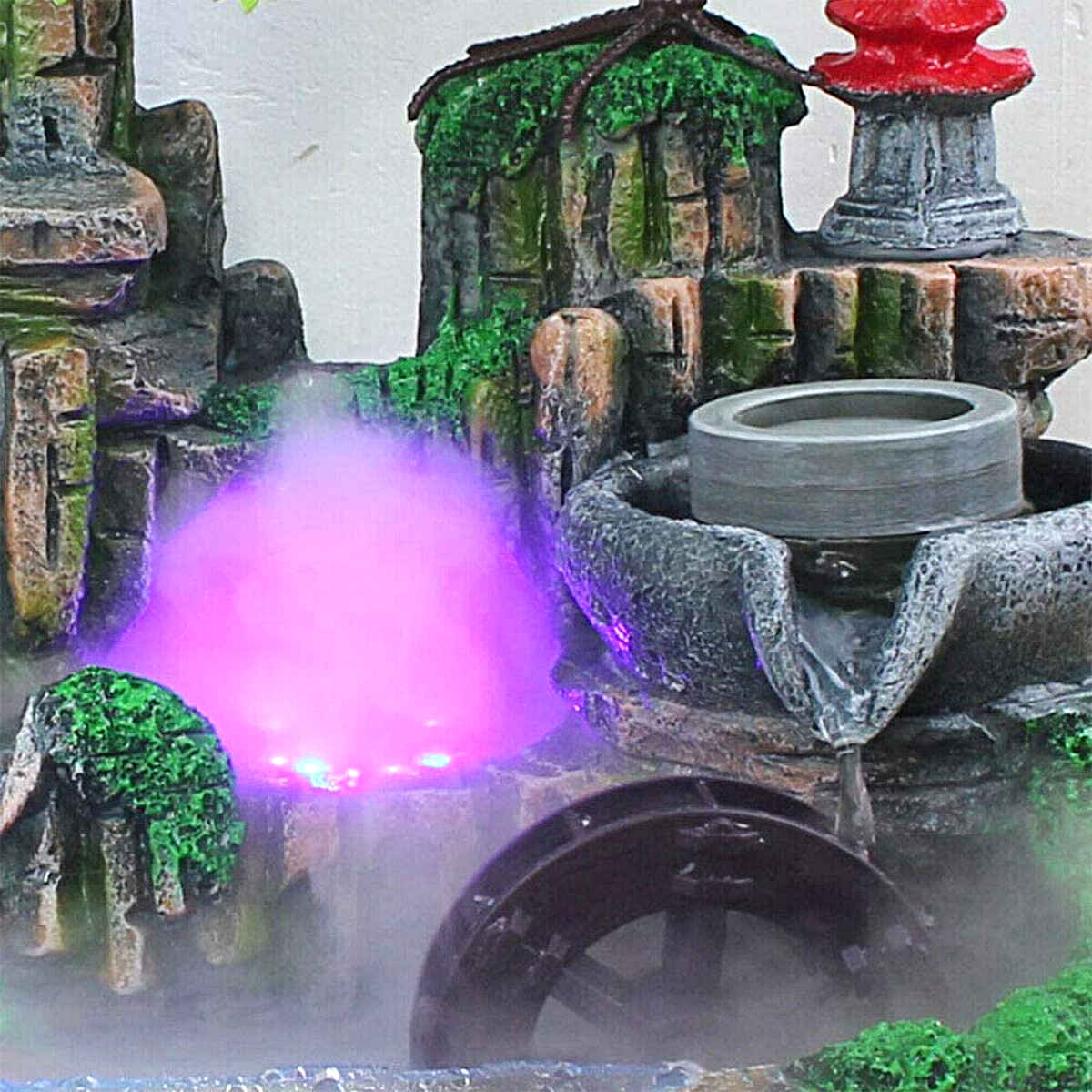 Fontaine à eau d'intérieur lumineuse à LED avec pompe intégrée, Fontaines  d'ambiance