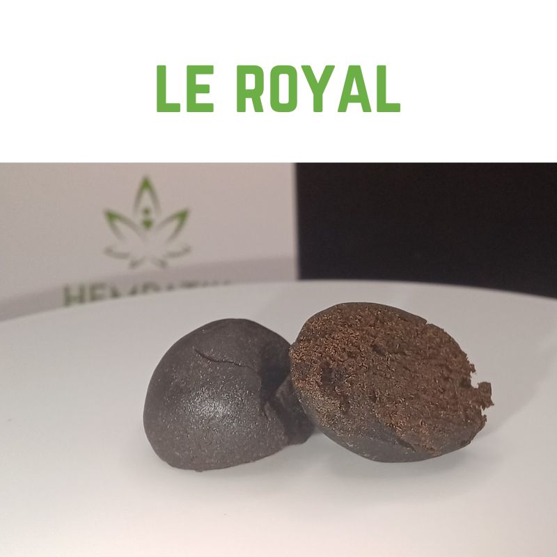 Résine - LE ROYAL NATURAL - 23% CBD   0.35% CBG - coupe