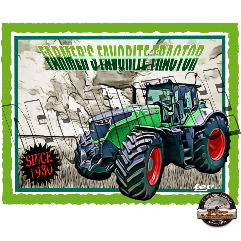 cadre vintage fendt tracteur