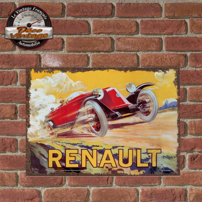 LOGO - RENAULT 1959 - DÉCORATION MURALE EN MÉTAL main image 0