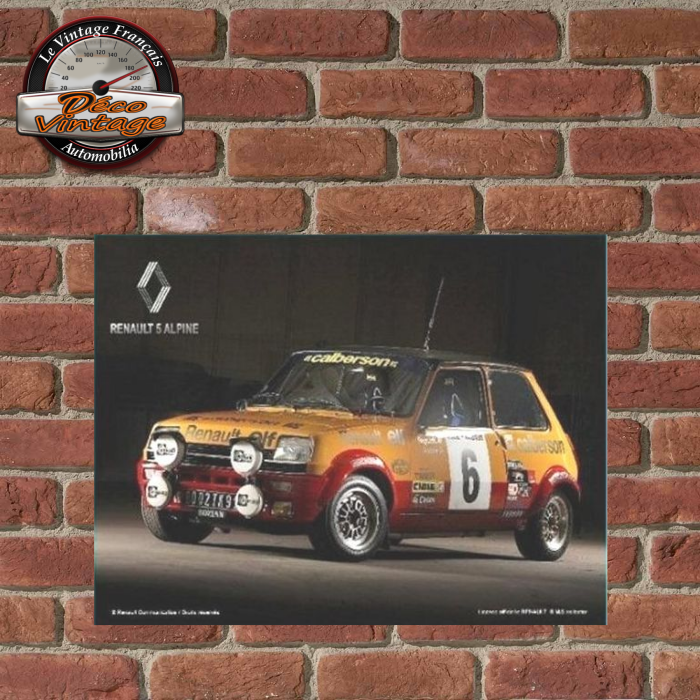 Horloge Murale Renault 5 Alpine Turbo Calberson – édition 2025, Neuve