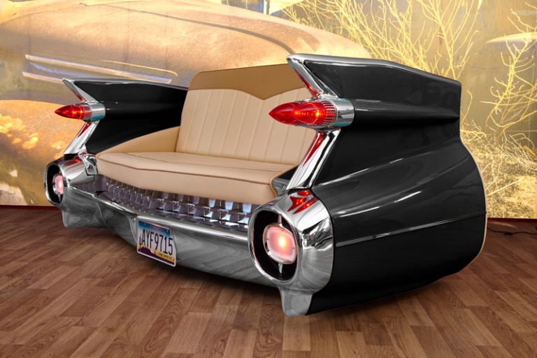 canapé banquette cadillac 59 noir