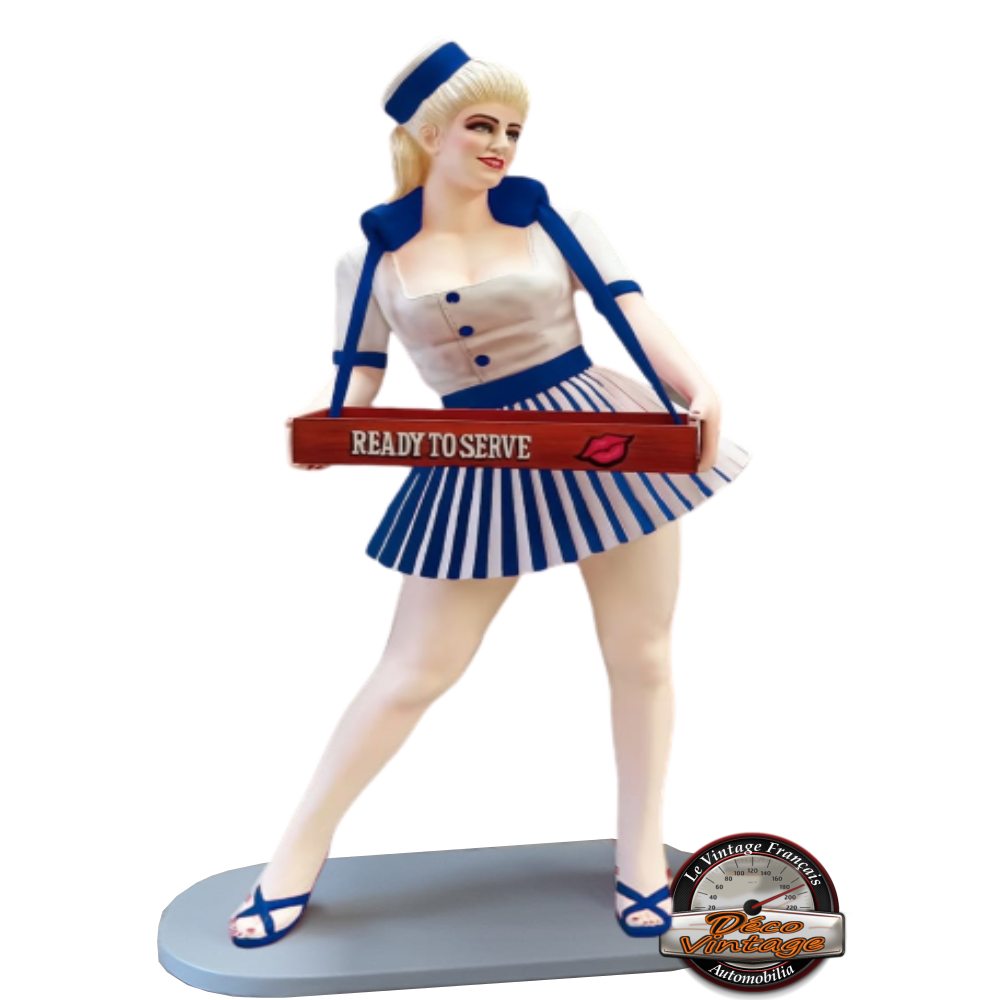 Statue pin up demi figurine en platre 1950. Pin up vintage - Collection