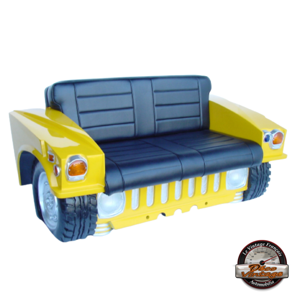 canapé voiture hummer couleur militaire jaune H1