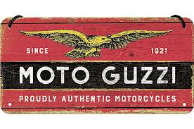 plaque métal moto guzzi