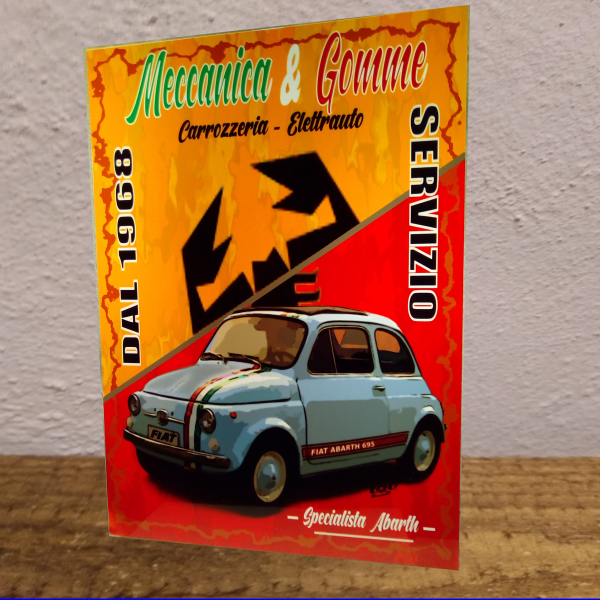 Plaque vintage Abarth, décoration Abarth, déco garage Abarth | UK