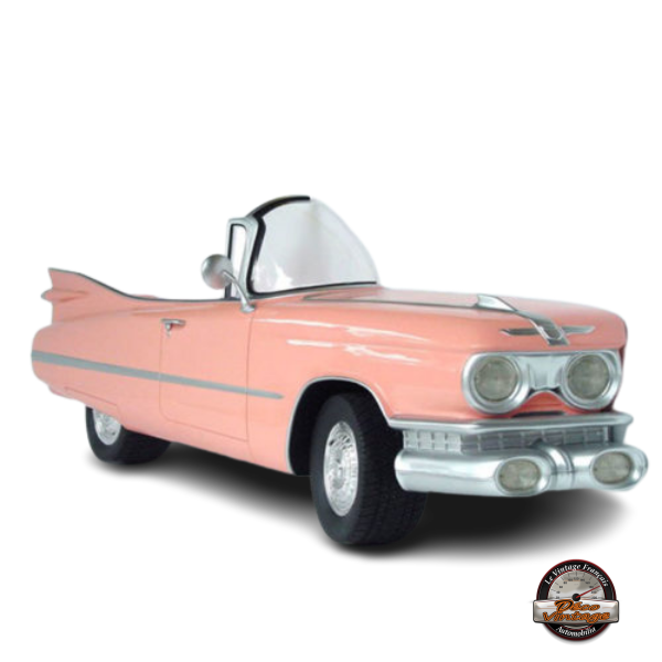 demi voiture murale Cadillac rose pastel