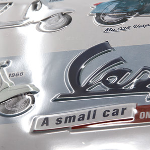 Nostalgic vespa vintage plaque metal