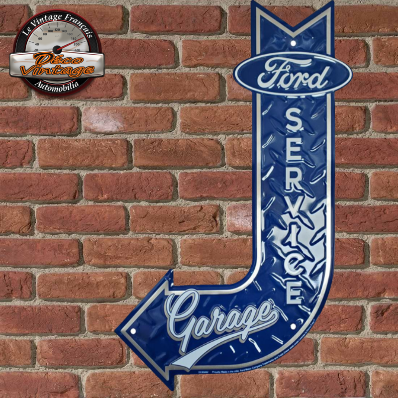 Plaque Murale Métal Ronde Motobécane - Style Service Réparation Art Déco Vintage - Neuf Sous Emballage - France