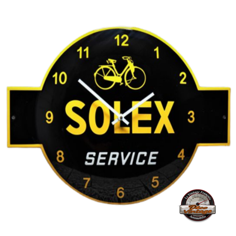 horloge murale émaillée SOLEX SERVICE