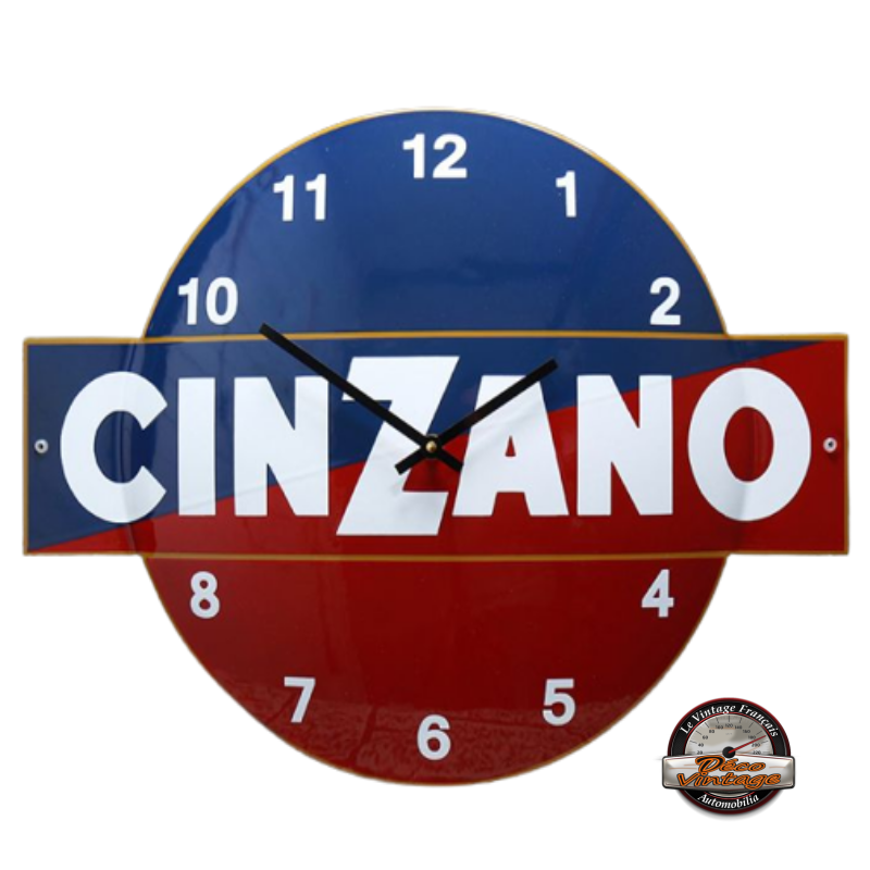 horloge murale émaillée Cinzano aperitif