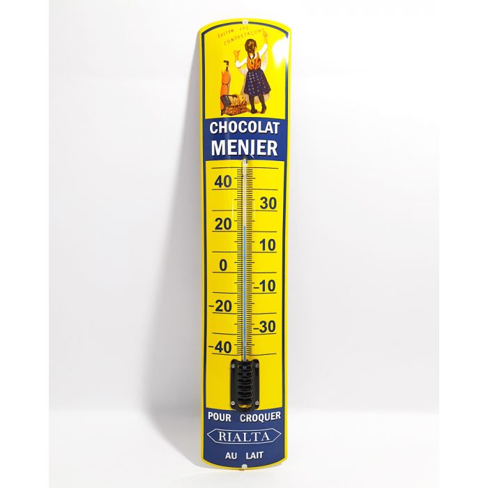 thermomètre émaillé chocolat menier
