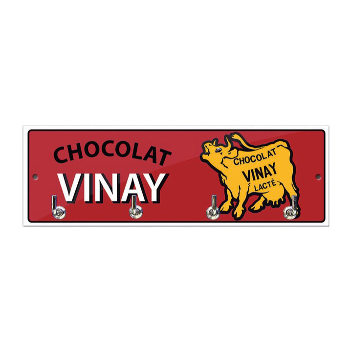 accroche-torchons-emaille-chocolat-vinay