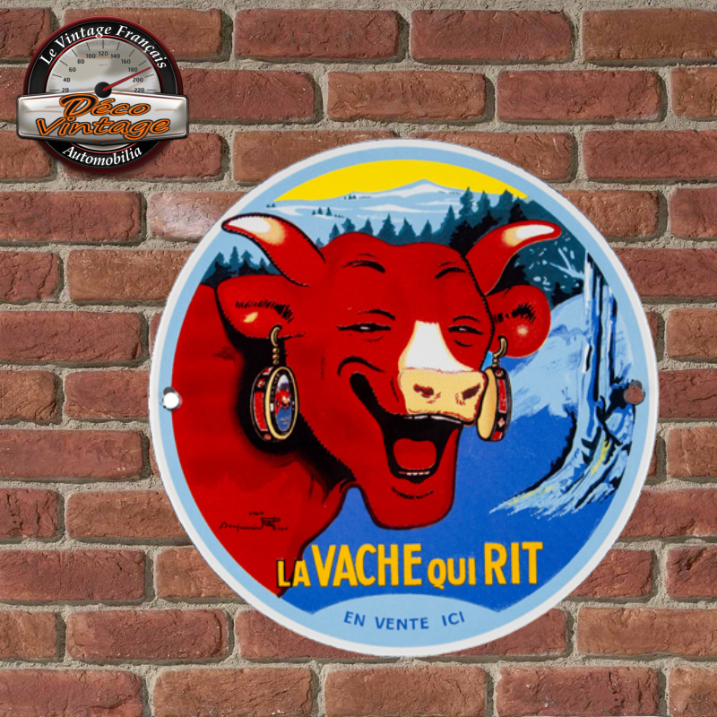 Plaque La Vache Qui Rit émaillée Objets émaillésplaques émaillées Decovintage 