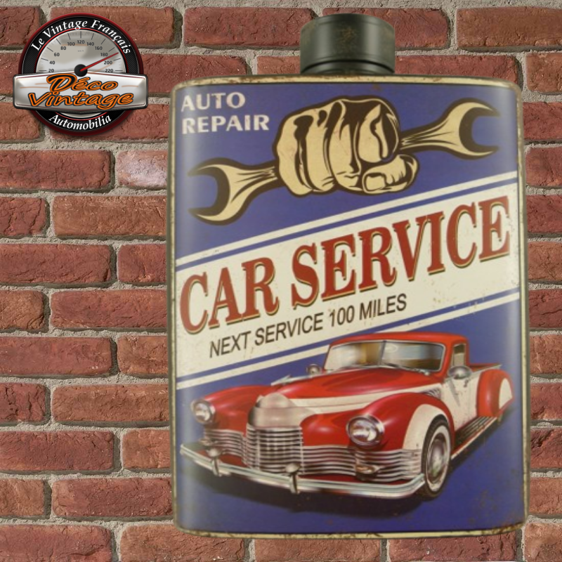 Plaque Bidon Car Service Déco Muraleplaques Vintages Decovintage 