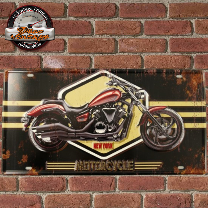 Plaque Américaine Motorcycle - Déco Murale/Plaques 30x40 Cm - Decovintage