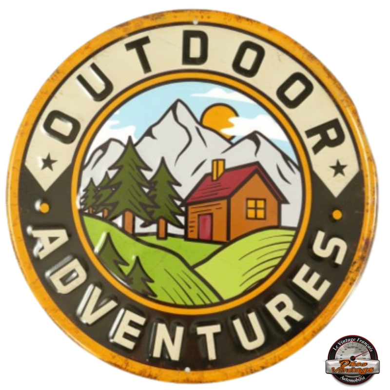 plaque montagnes camping usa outdoor trail