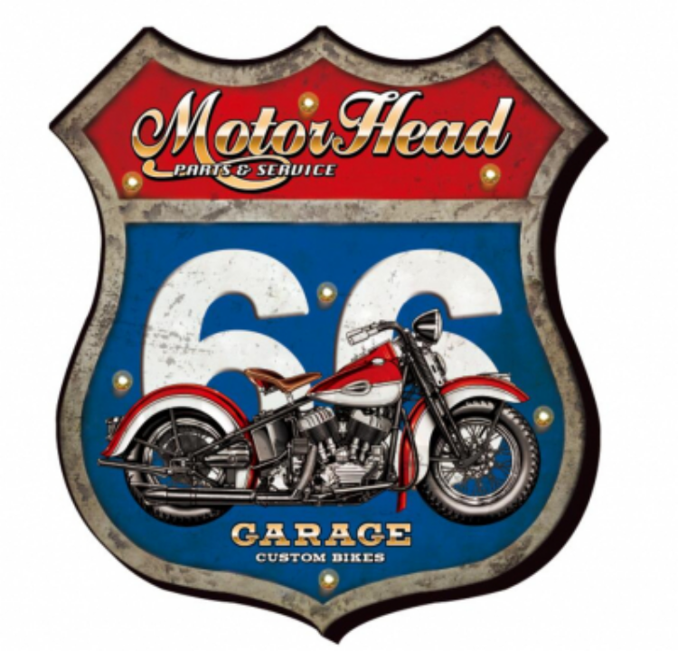 enseigne-lumineuse-route-66-custom-biker