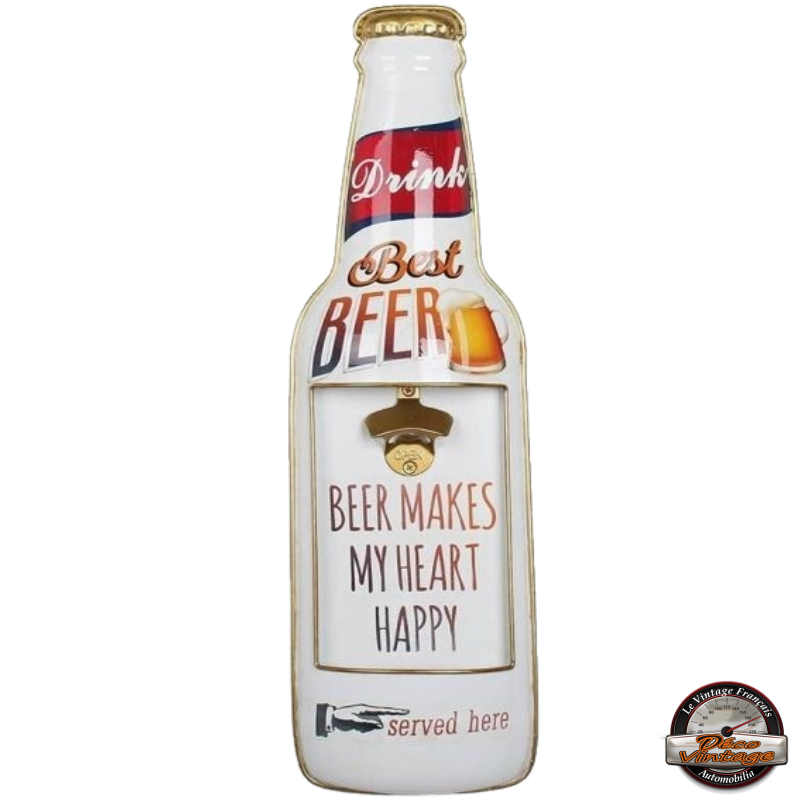 décapsuleur mural bouteille de bière vintage xl