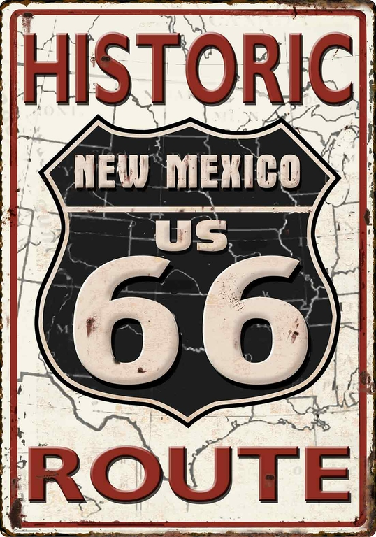 plaque-metal-historic-route-66