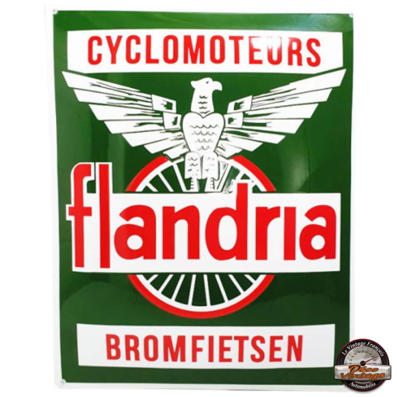 plaque émaillée cyclomoteurs flandria