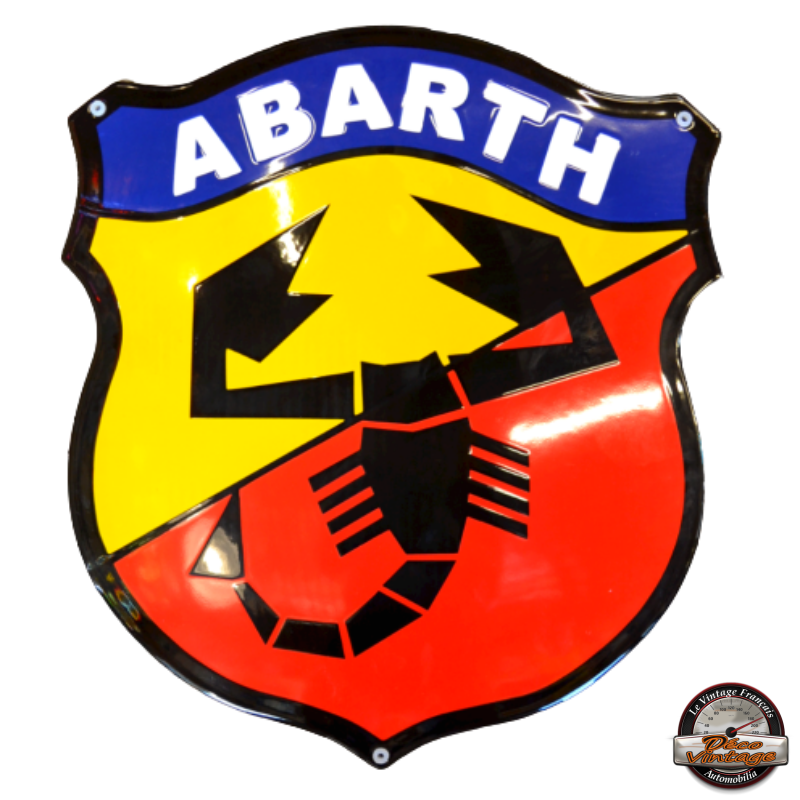 plaque émaillée blason abarth