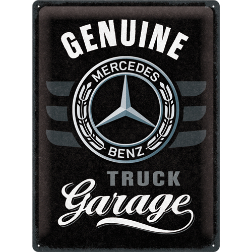plaque-mercedes-daimler-truck-garage-30x40