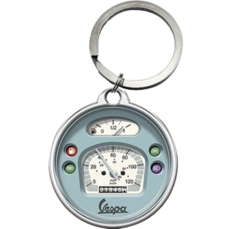 porte-clé métal vespa compteur